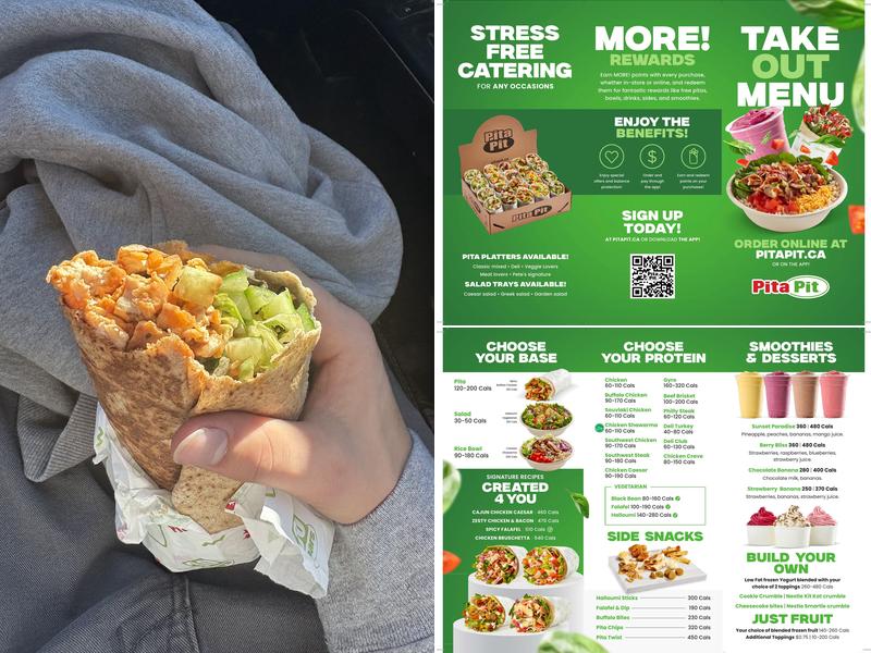 Pita Pit & Second Cup Menu