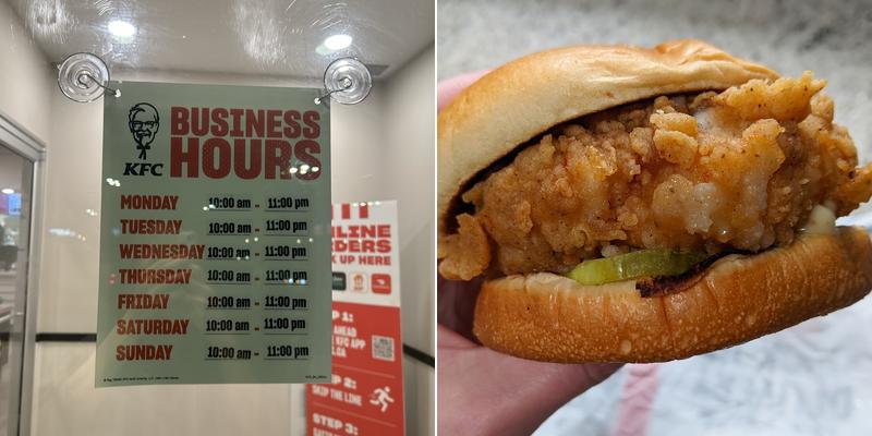 KFC Menu