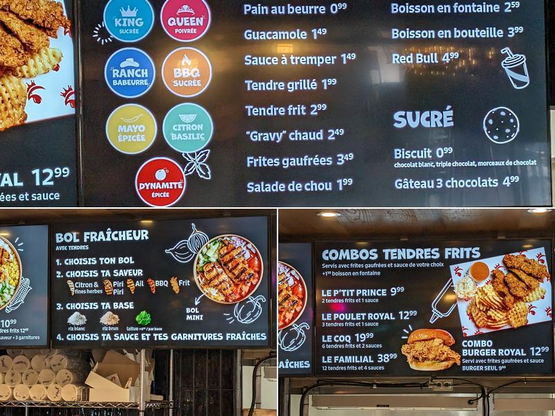 Poulet Royal - Pyramide Sainte-Foy Menu