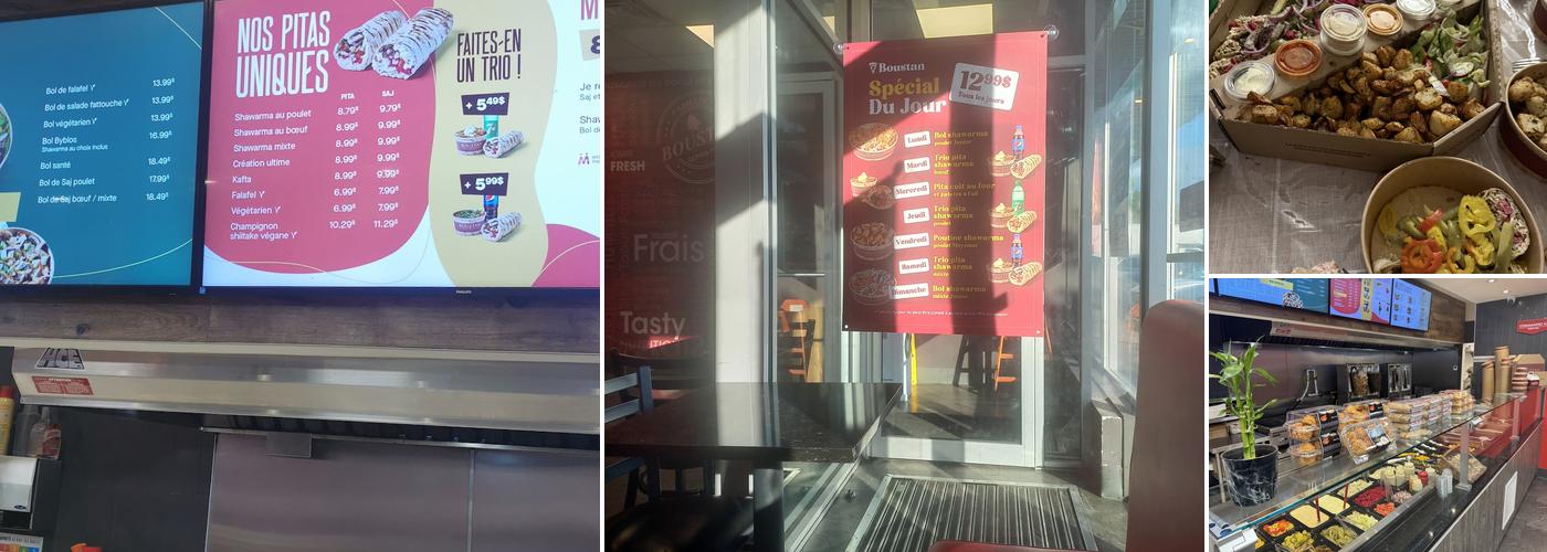 Restaurant Boustan Menu