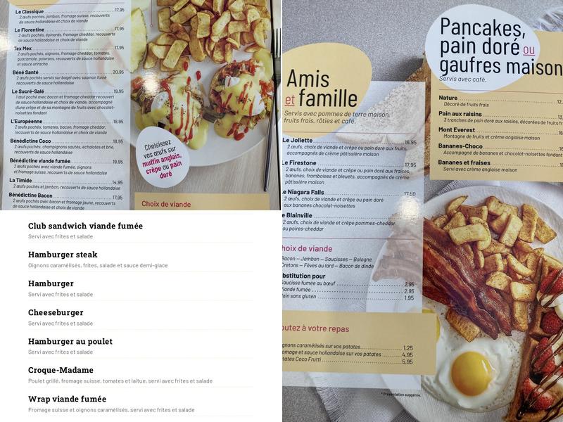 Coco Frutti Concorde Menu