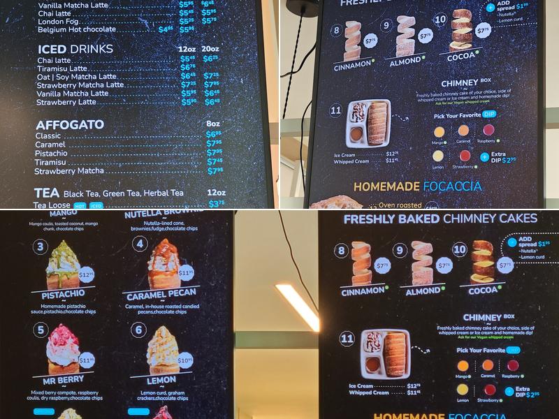 Praguery Café & Ice Cream Menu