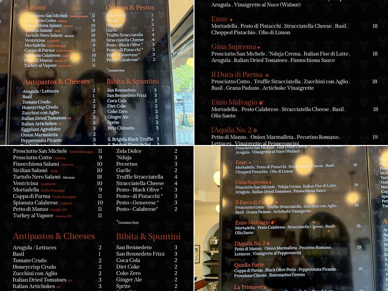 Ariete E Toro Menu