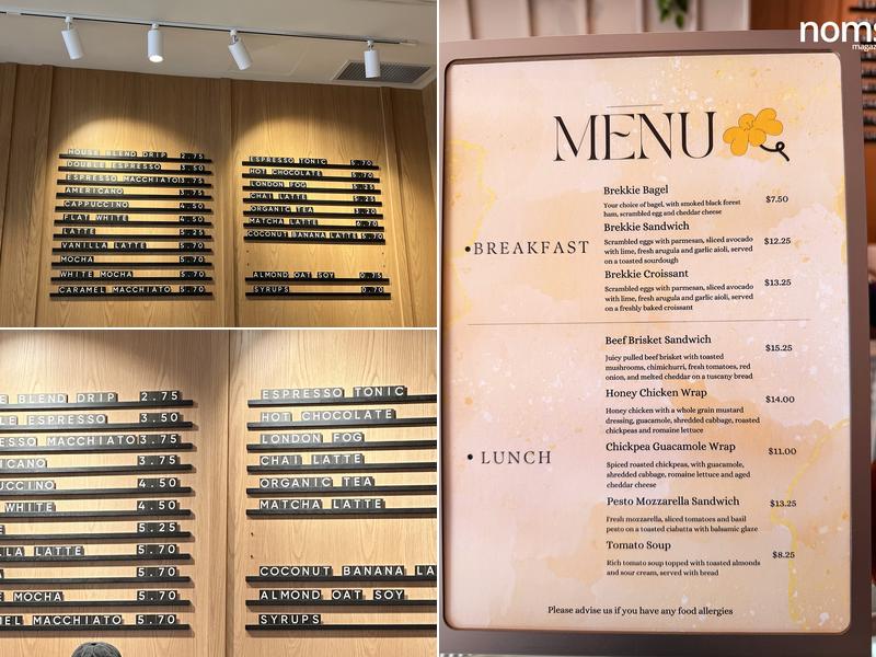 Aidan’s Coffee & Food (West Broadway) Menu