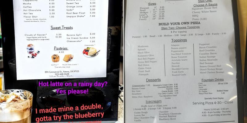 Old Astoria Pizza Menu