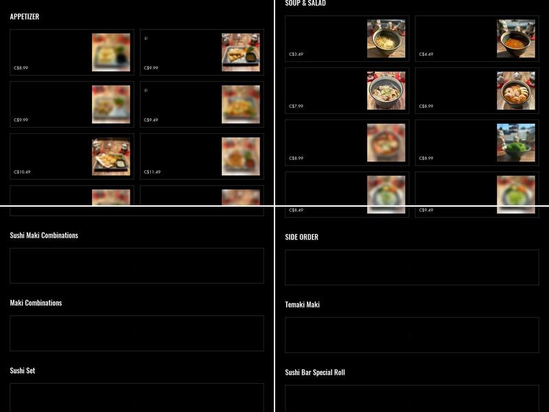 Sushi Jet (Dartmouth) Menu