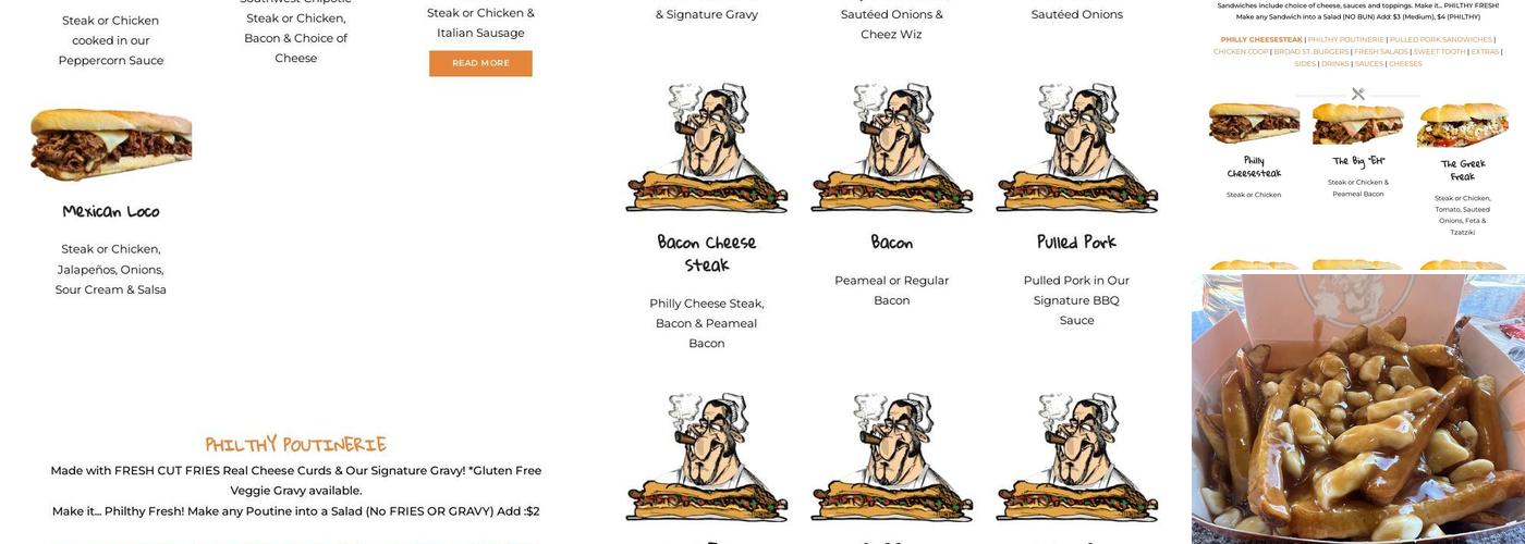 Philthy Philly's Menu