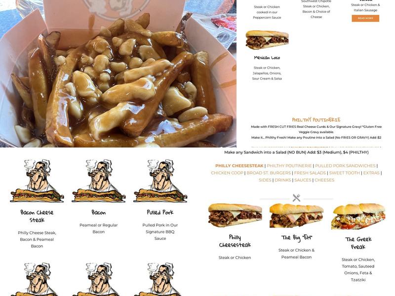 Philthy Philly's Menu