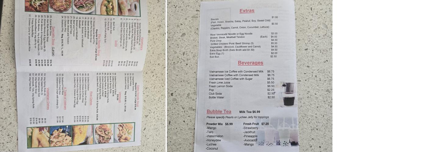 Saigon Chef 2 (Chestermere) Menu