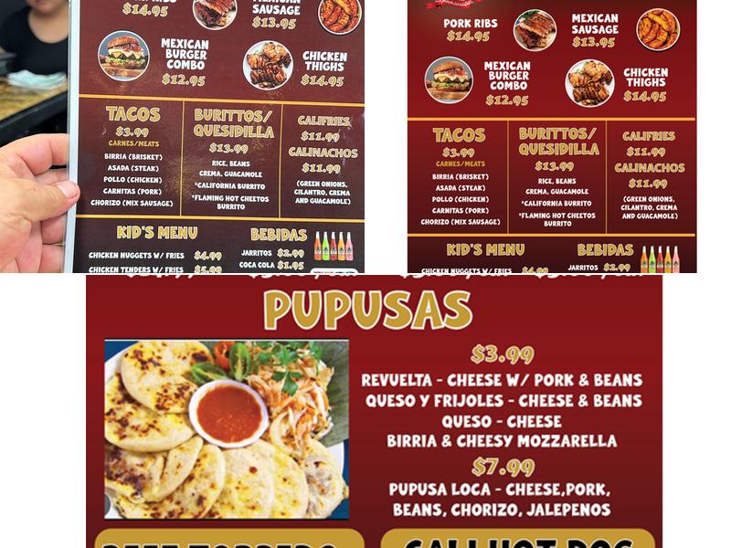 Sabor & Sazón Grill Menu
