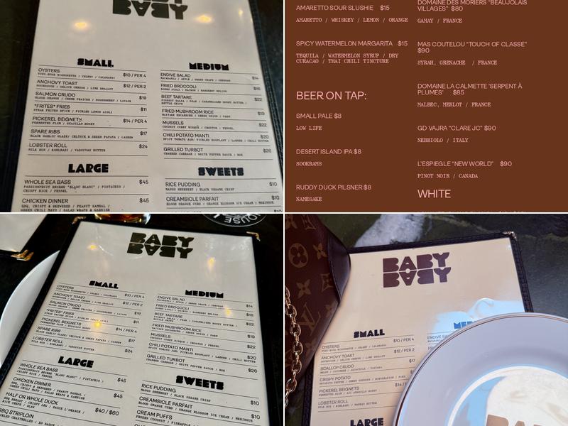 BabyBaby Menu