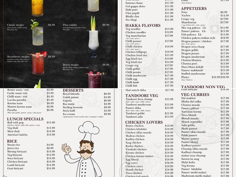 BADSHAH BAR & INDIAN CUISINE Menu