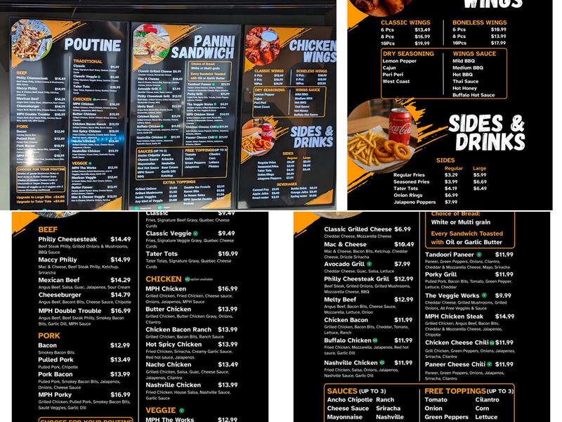 Mike’s poutine house Menu