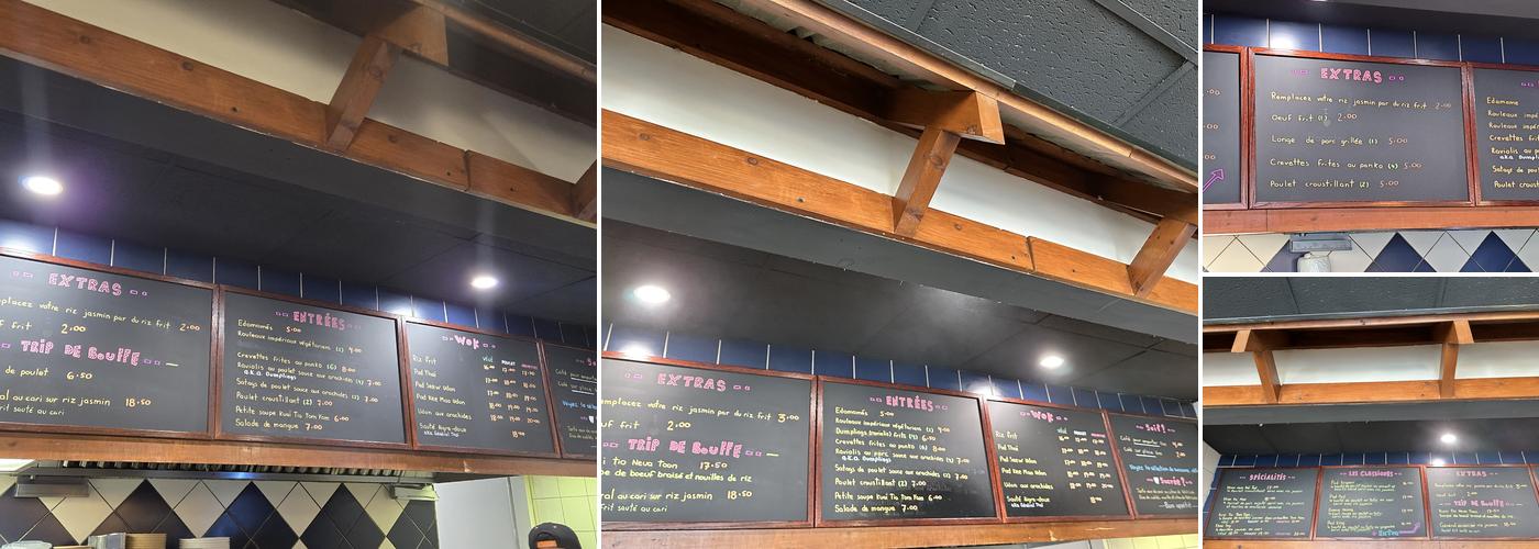 Boonlaï Menu