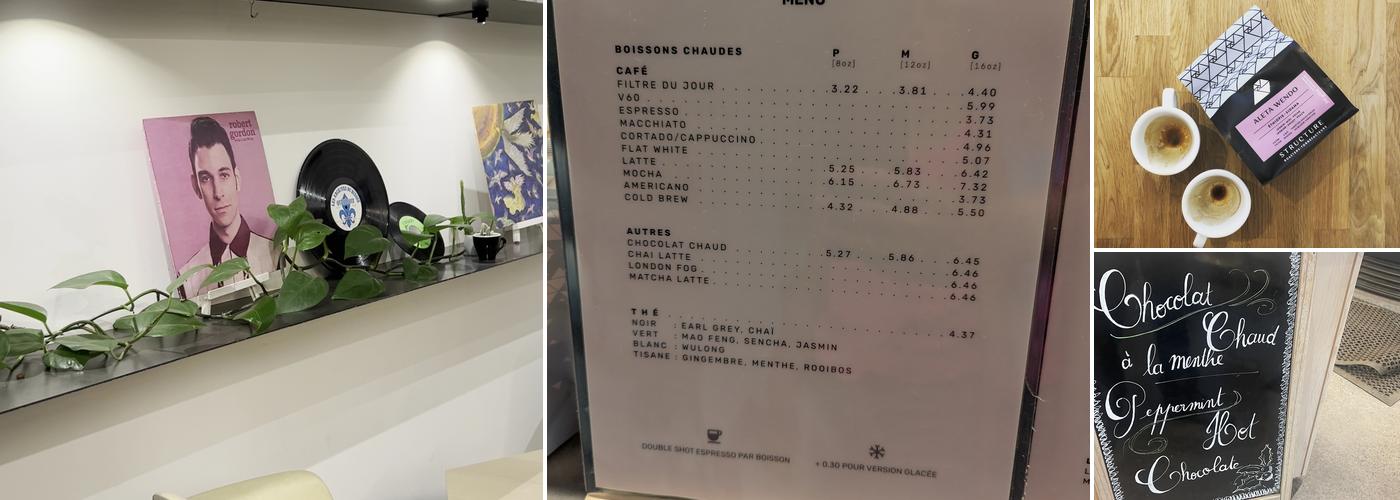 Structure Roasters - Structure Torréfacteurs Menu