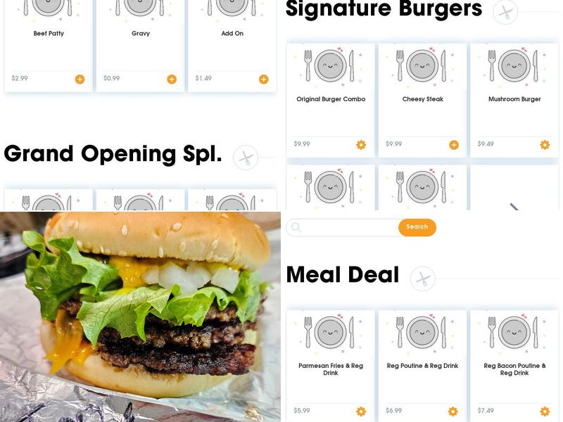 Burger Time Menu