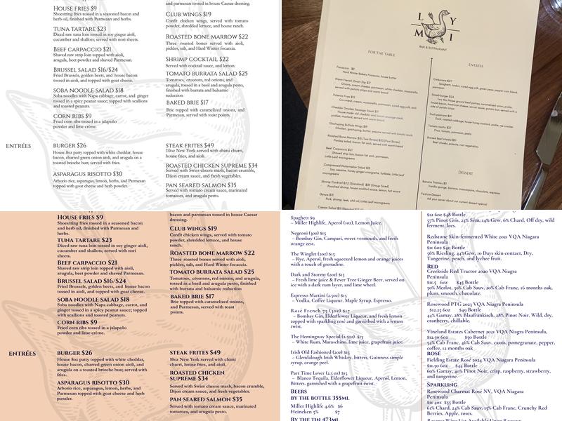 Love You, Mean It - Bar & Restaurant Menu