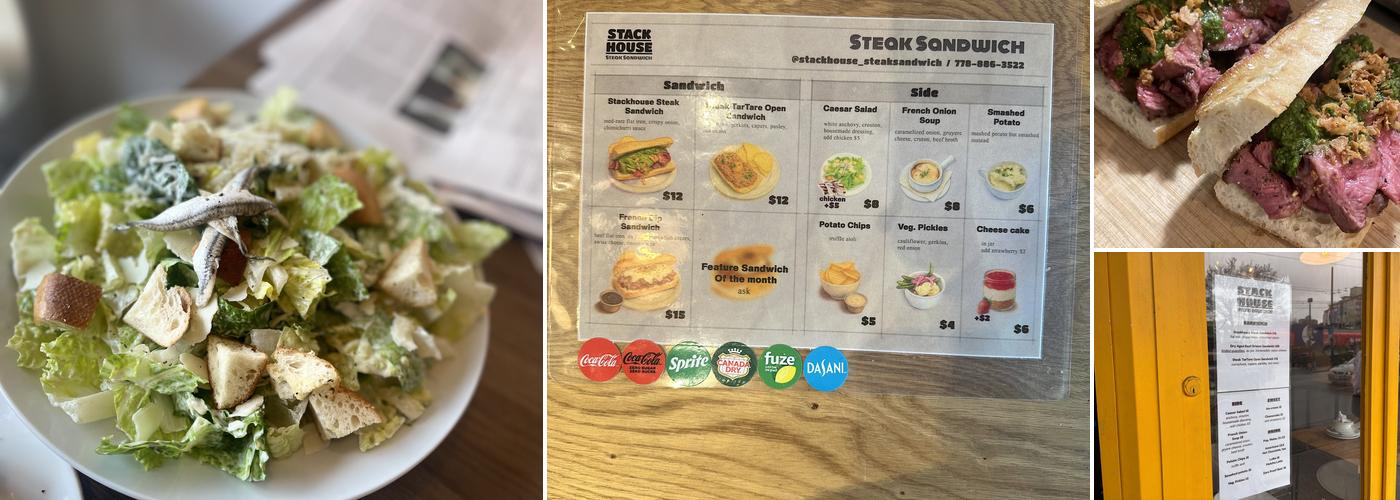 Stackhouse SteakSandwich Menu