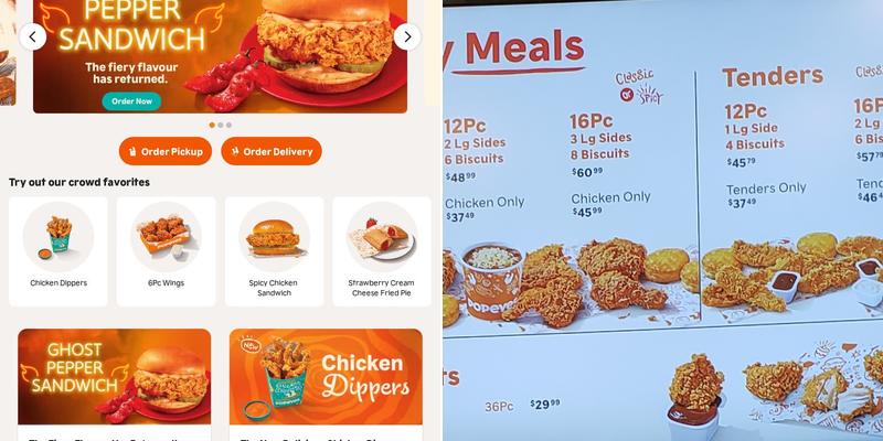 Popeyes Louisiana Kitchen Menu
