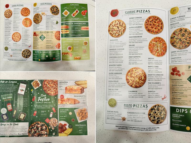 Pizza Nova Menu