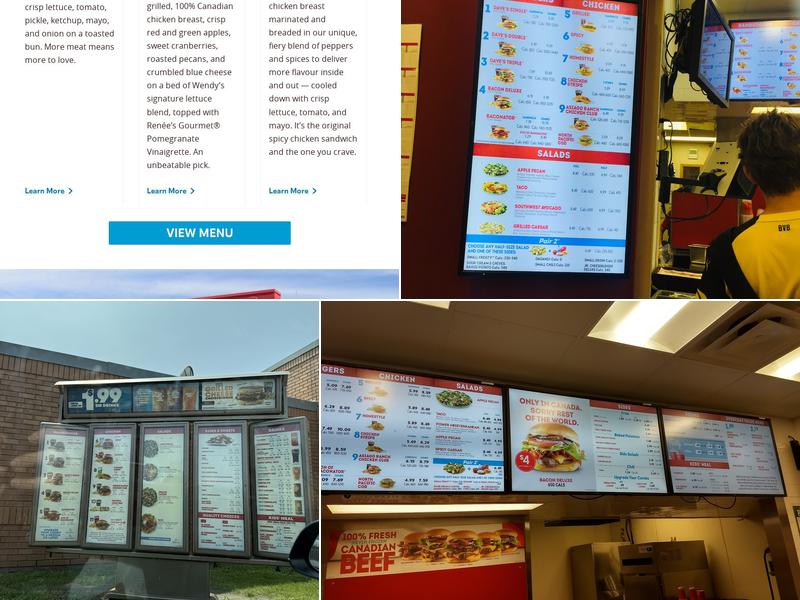 Wendy's Menu