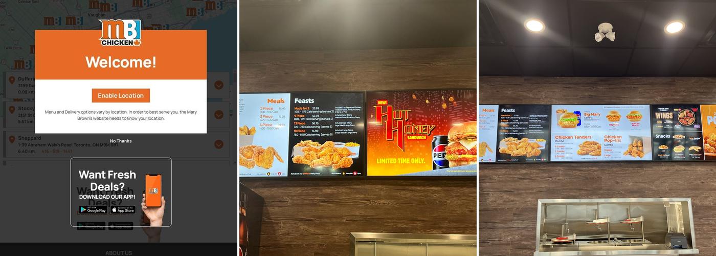 Mary Brown's Chicken Menu