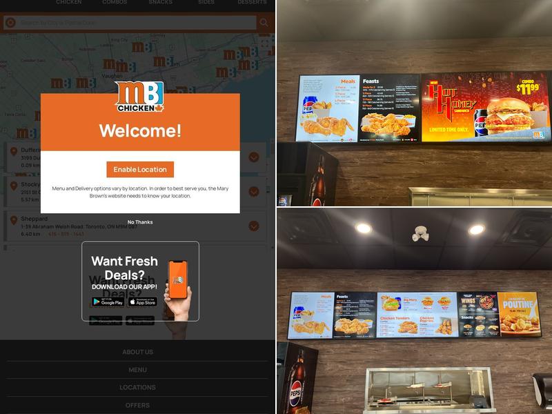 Mary Brown's Chicken Menu