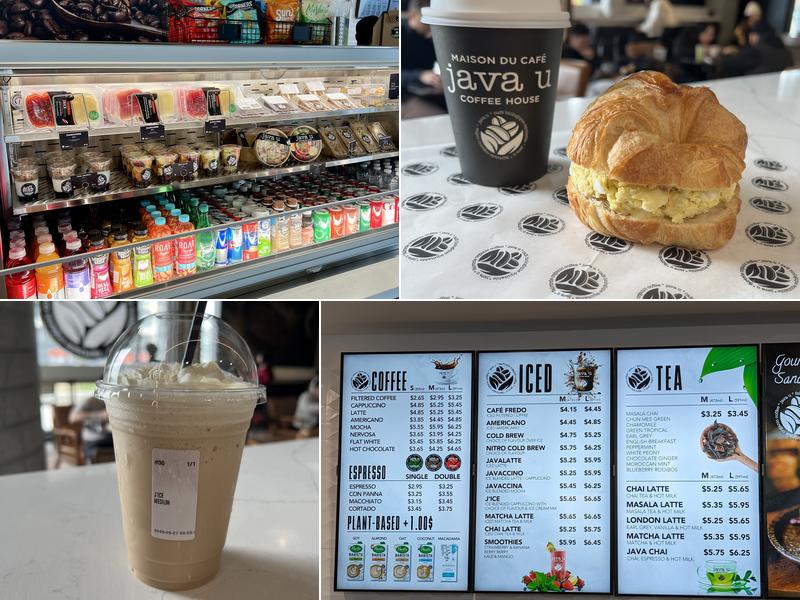 Java U Coffee House Menu