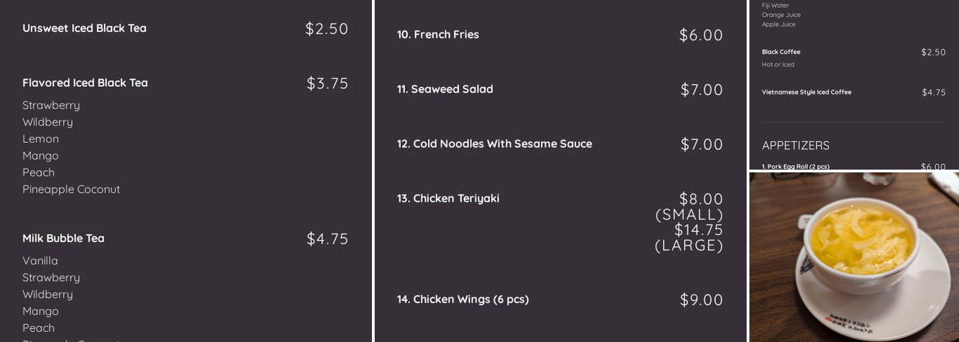 Fortune Kitchen Menu
