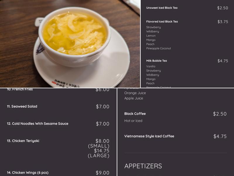 Fortune Kitchen Menu