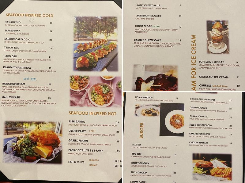 THE PIPERS RESTAURANT Menu