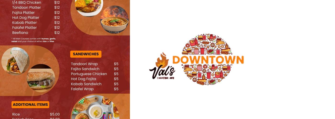 Val's BBQ Express Menu