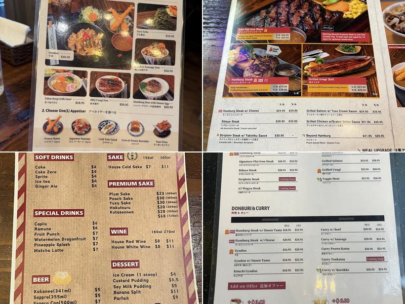 Pound Steak Menu