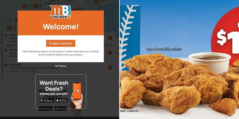 Mary Brown's Chicken Menu