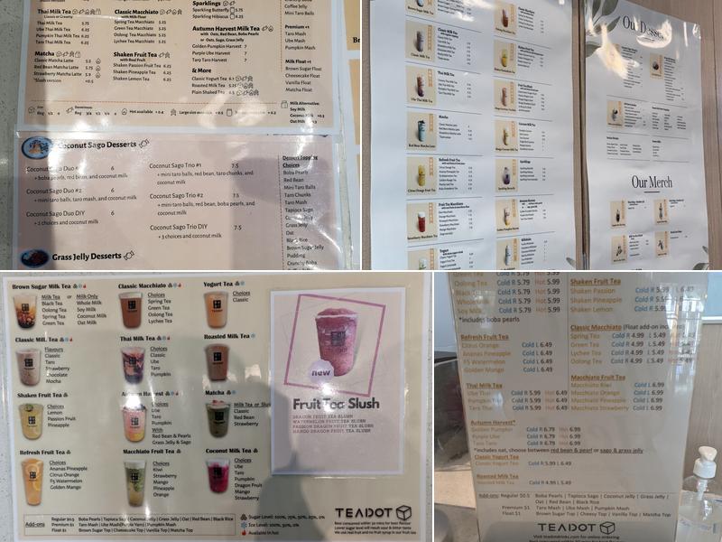 Teadot Menu