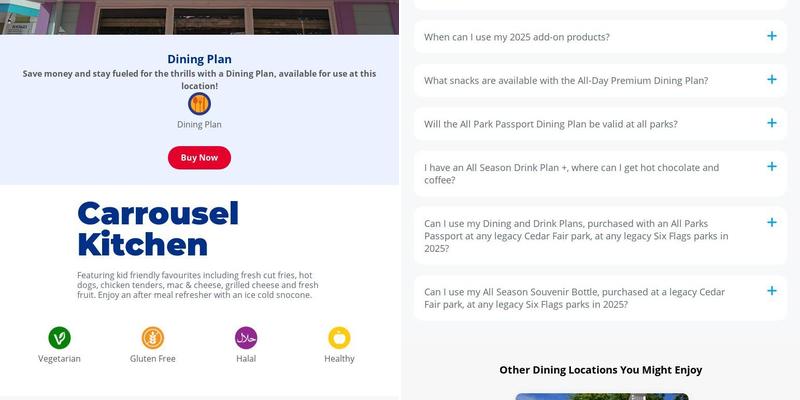 Carrousel Kitchen Menu