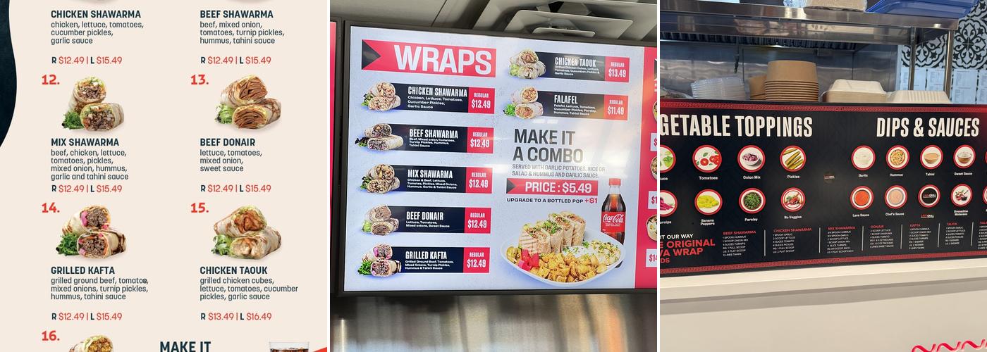 Lava Grill Premium Shawarma - Markham Menu