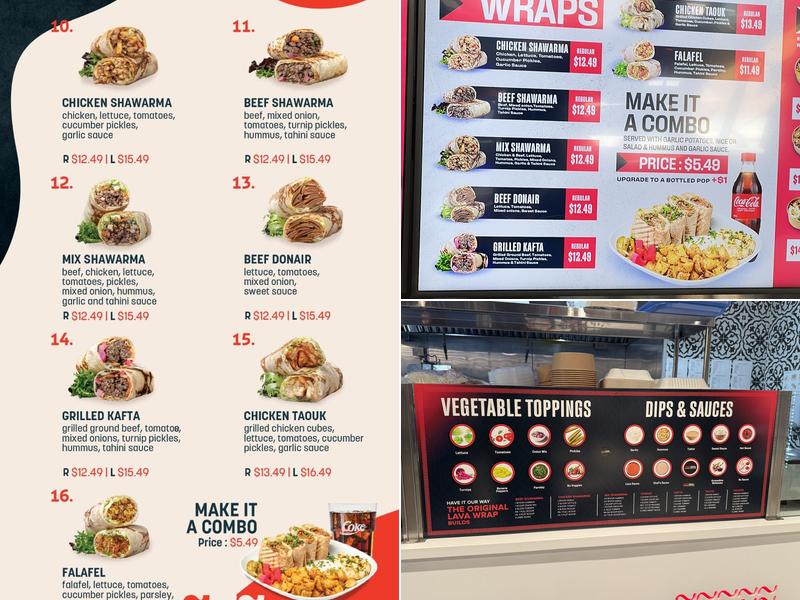 Lava Grill Premium Shawarma - Markham Menu
