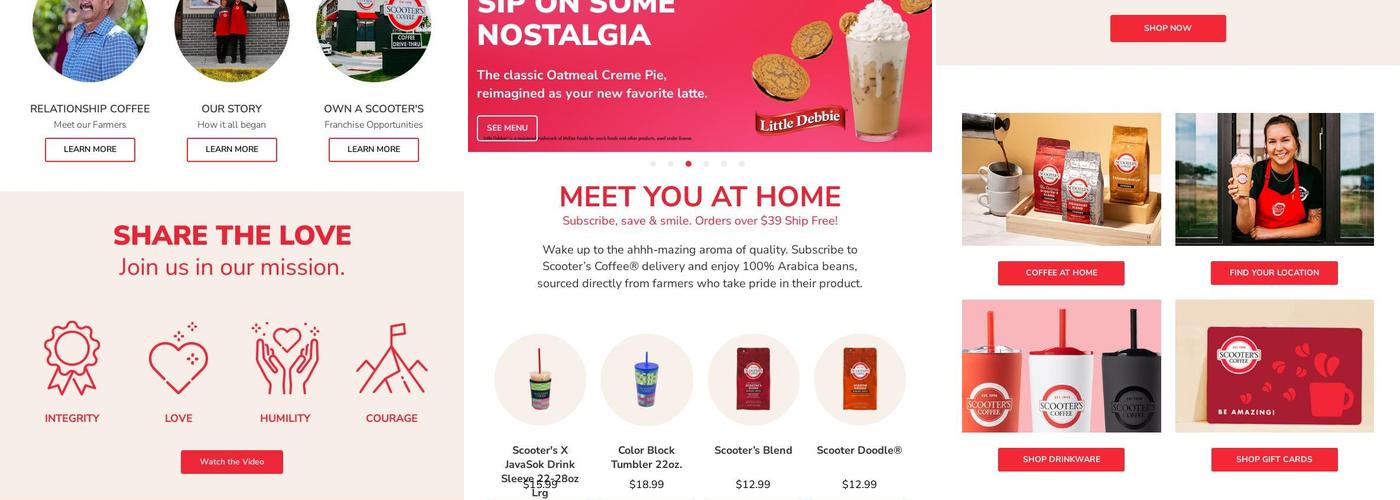 Scooter's Coffee Menu