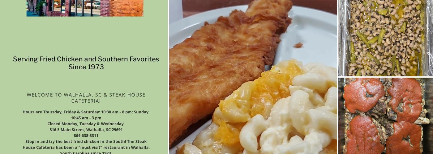 The Steak House Cafeteria Menu