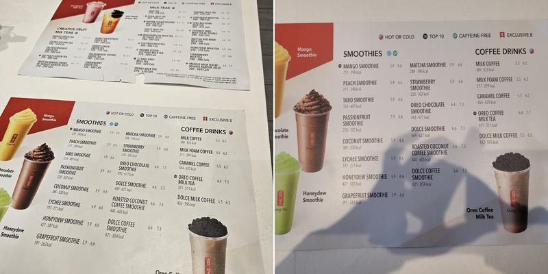 Gong cha Brampton Menu