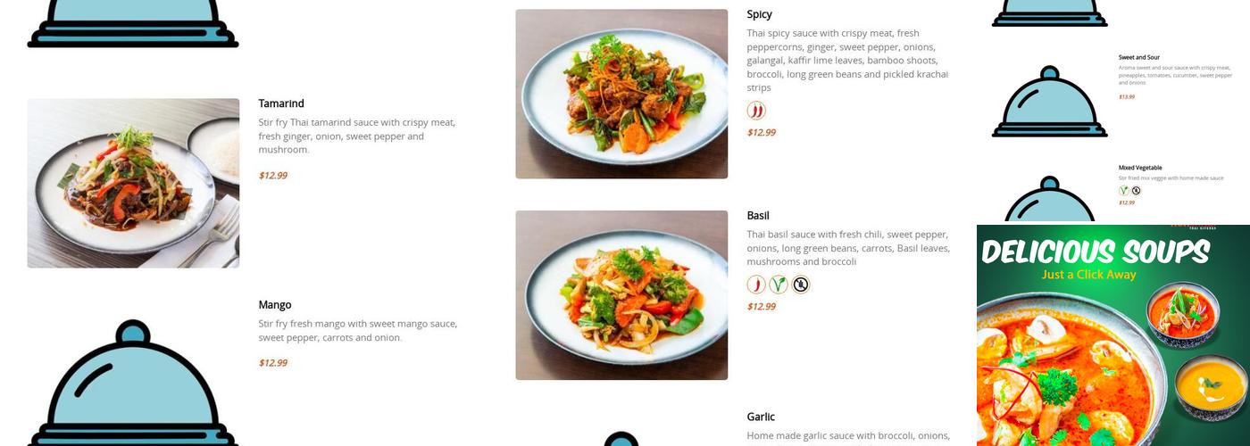 Koh Samui - Thai Kitchen Menu