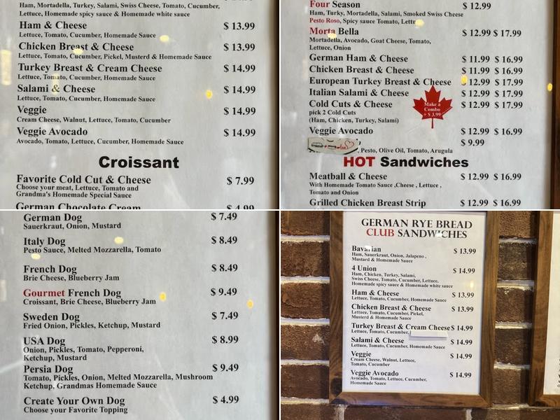 Grandma loves you Menu