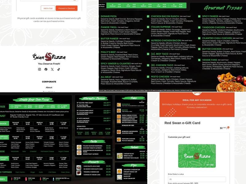 Red Swan Pizza - Spruce Grove Menu