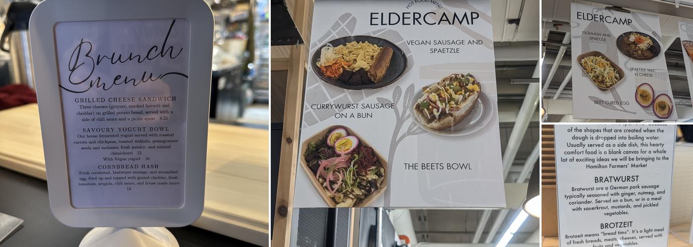Eldercamp Menu