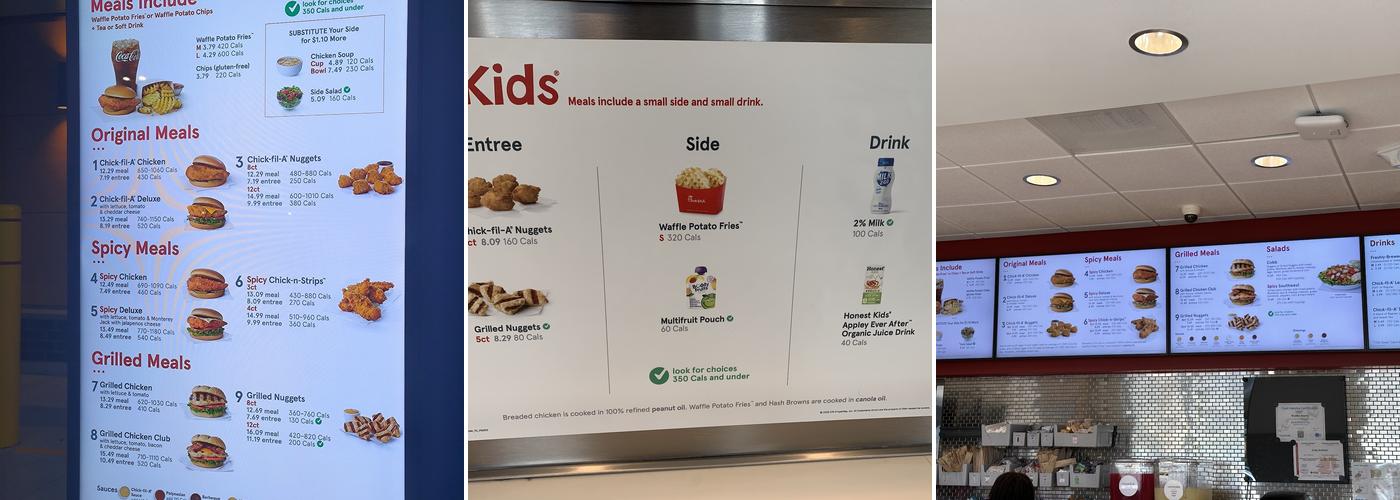 Chick-fil-A Menu