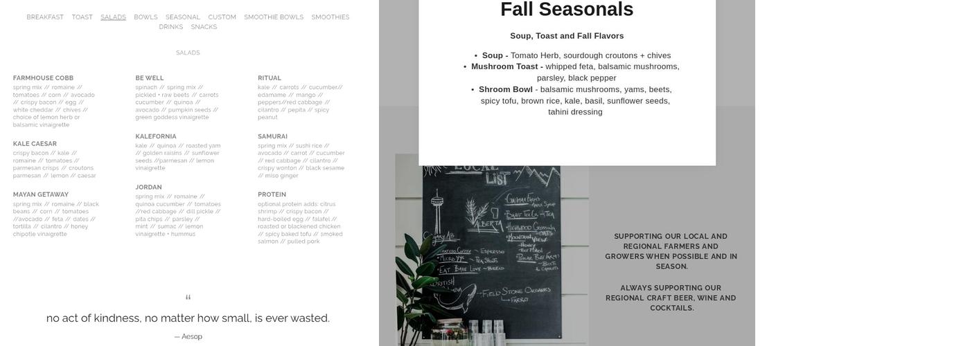 Seed N Salt University District Menu