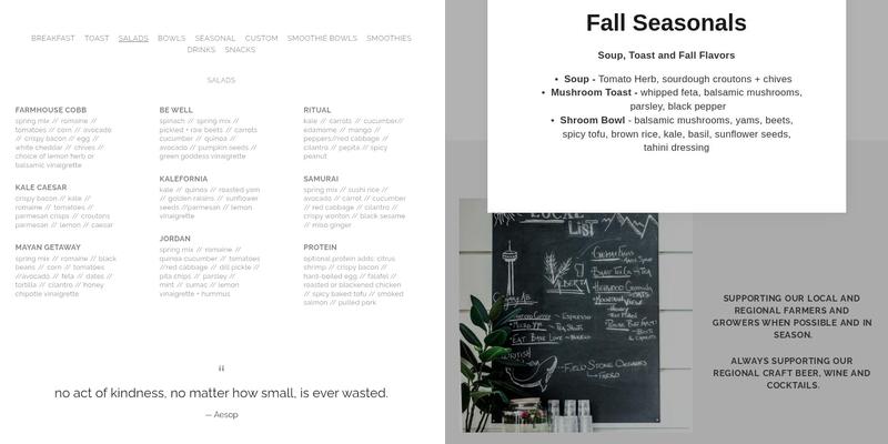 Seed N Salt University District Menu