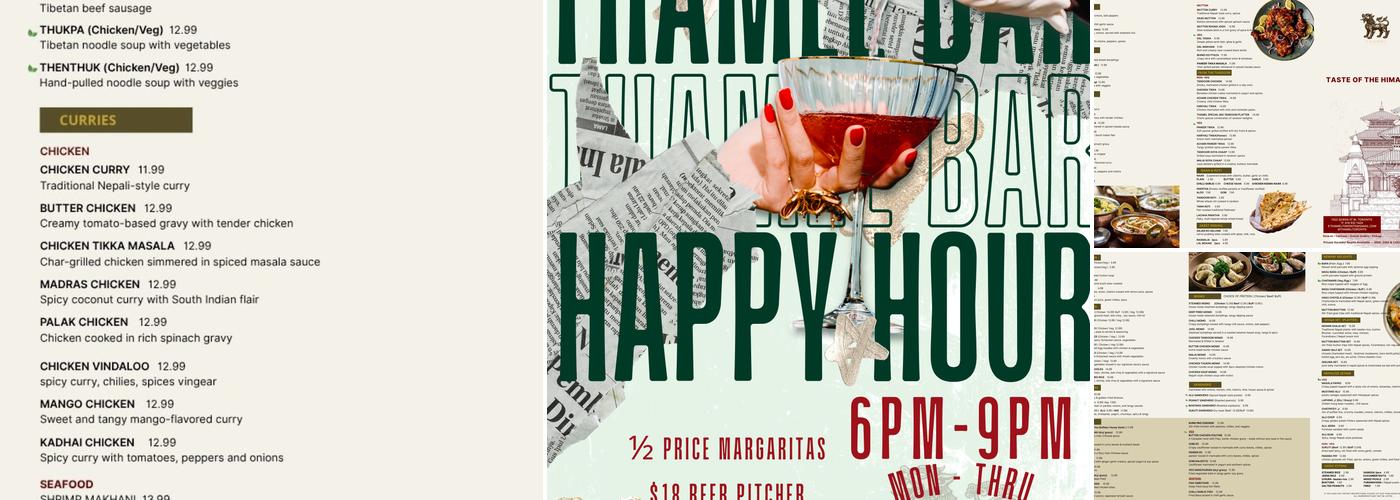Thamel Kitchen + Bar - Cocktails, Beats & Karaoke Menu
