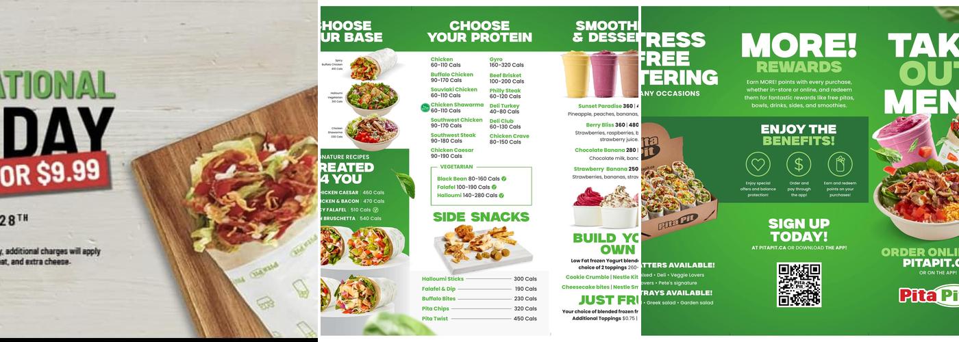 Pita Pit Menu